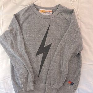 Gray Aviator Nation Bolt Sweatshirt